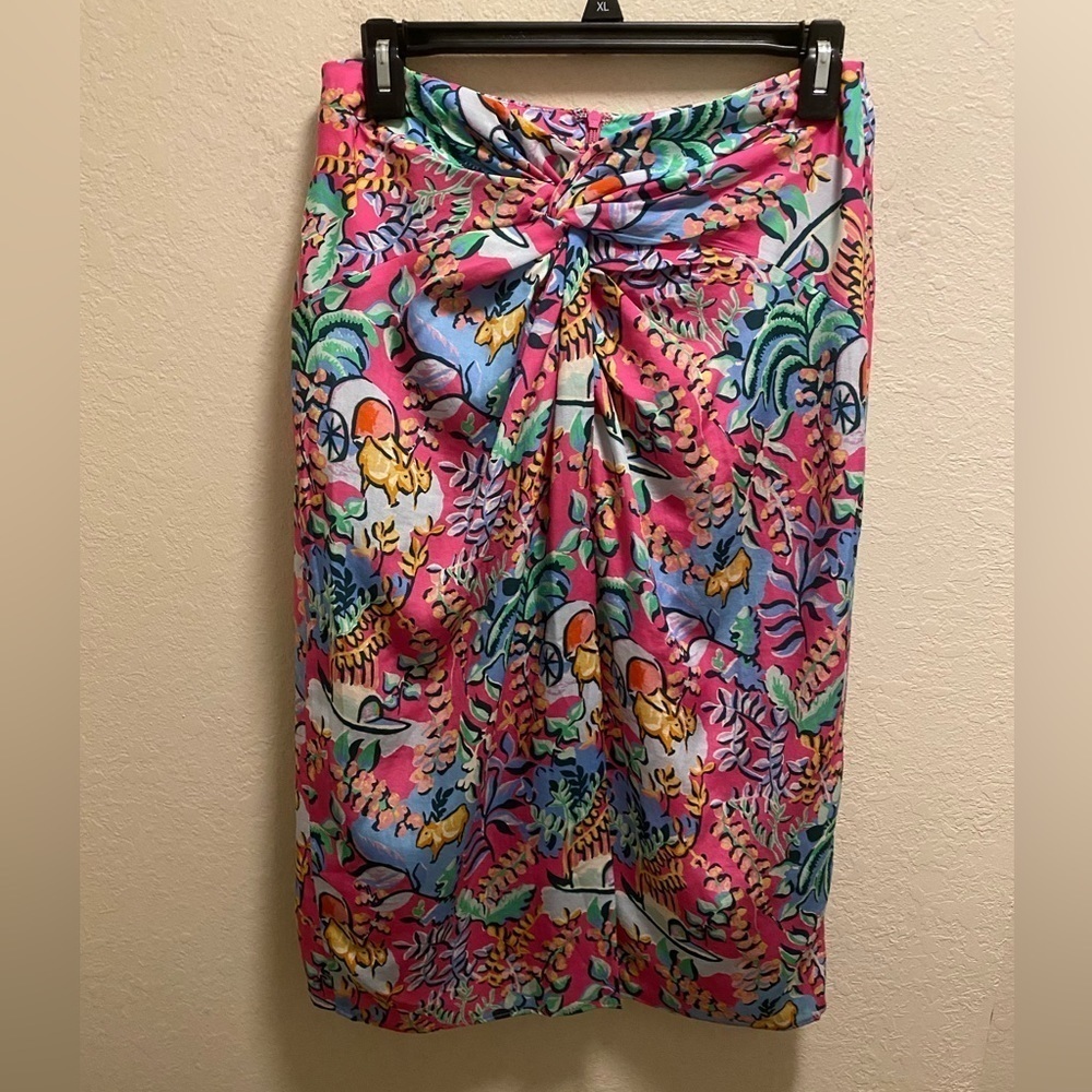 J. McLaughlin Blakely Freshfield Floral Maxi Skirt Size 4 - Picture 2 of 10